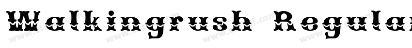 Walkingrush Regular字体转换
